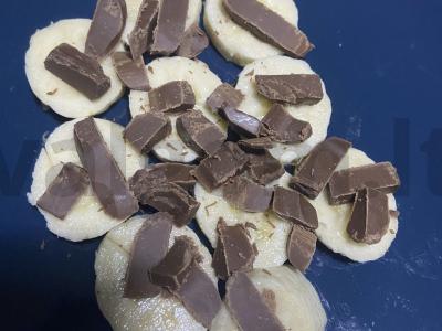 Bananų šokoladinis desertas Žingsnis 2