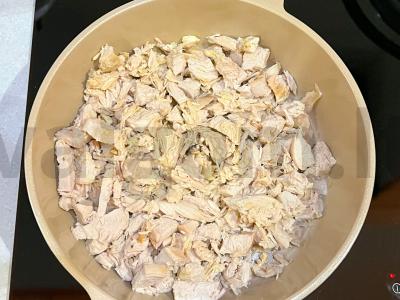 Pupelės su vištiena česnako-sojų padaže Žingsnis 1