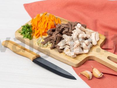 Indėnų filė salotos su jautienos širdimi Žingsnis 2