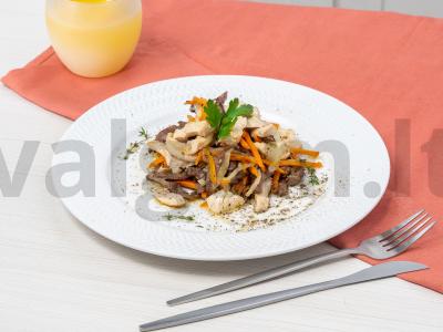 Indėnų filė salotos su jautienos širdimi pagrindine nuotrauka