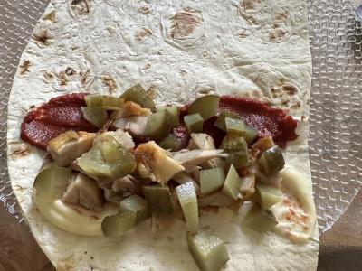 Šašlykas „Skonių gausa“ su rūkytomis vištienos krūtinėlėmis Žingsnis 5