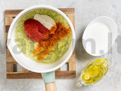 Cukinijų ikra žiemai Žingsnis 2