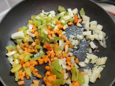 Avinžirniai su grybais, daržovėmis ir žolelėmis Žingsnis 3