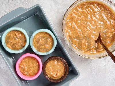 Morkų keksiukai su cinamonu Žingsnis 2