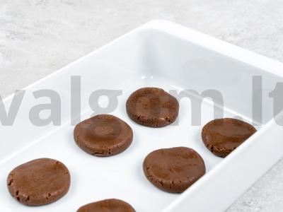 Šokoladinio kremo sausainiai Žingsnis 2