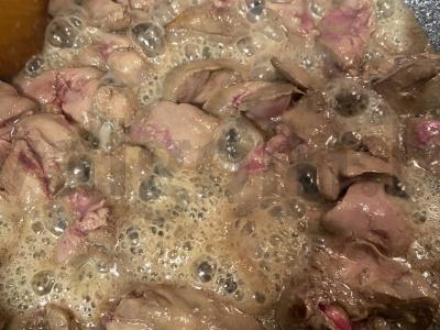 Vištienos kepenėlės česnako padaže Žingsnis 1