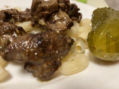 Vištienos kepenėlės česnako padaže Žingsnis 4