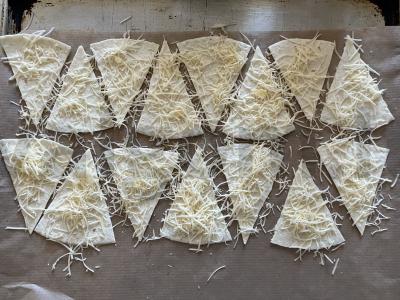 Traškūs sūrio čipsai iš tortilijų Žingsnis 5