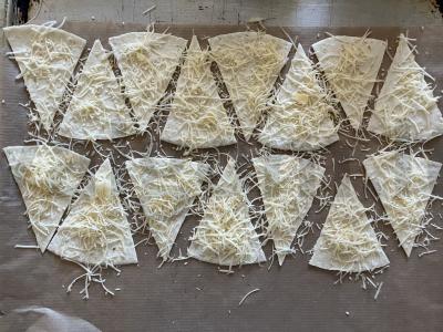 Traškūs sūrio čipsai iš tortilijų Žingsnis 6