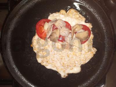 Avižų blynas su grybais pusryčiams Žingsnis 5