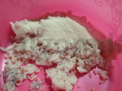 Žuvies kotletai su manų kruopomis Žingsnis 1