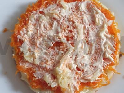 „Mimoza“ su lašiša ir morkomis Žingsnis 4