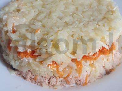 „Mimoza“ su lašiša ir morkomis Žingsnis 5