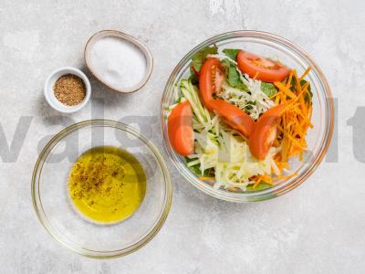 Vitaminų salotas Žingsnis 7