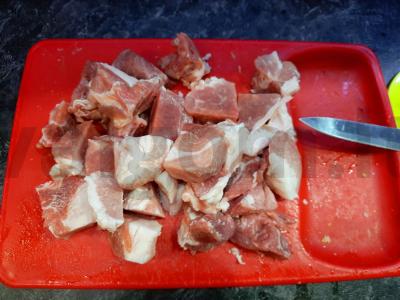 Marinuotų pomidorų sriuba Žingsnis 1