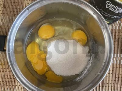 Varškės pyragas su konservuotais ananasais Žingsnis 2