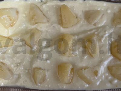 Varškės pyragas su konservuotais ananasais Žingsnis 4