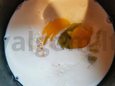 Blynai arbatai iš blynų miltų Žingsnis 2