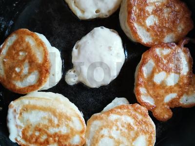 Blynai arbatai iš blynų miltų Žingsnis 6