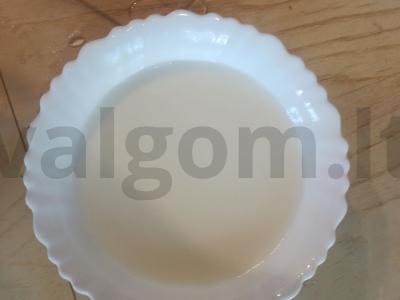 Okroška su kefyru, dešra ir žaliu svogūnu Žingsnis 7