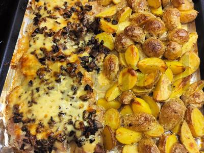 Kiauliena su grybais pagrindine nuotrauka