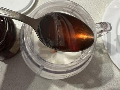 Pieninis kokteilis su aviečių sirupu Žingsnis 2