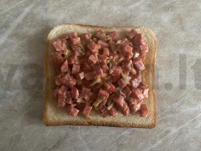 Sultingas tostukas „Raudonoji strėlė“ vakarienei Žingsnis 6