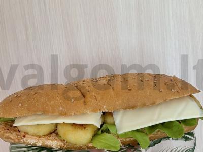 Karštas šuo su nuggetais pagrindine nuotrauka