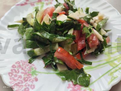 Daržovių salotas su kolrabi Žingsnis 5