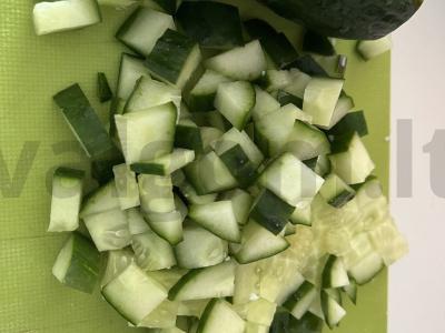 Salotos su tunu ir kukurūzais „Dietiniai“ Žingsnis 2