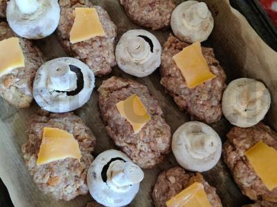 Grikių makaronai su pievagrybiais ir antis mėsos kukuliais Žingsnis 8