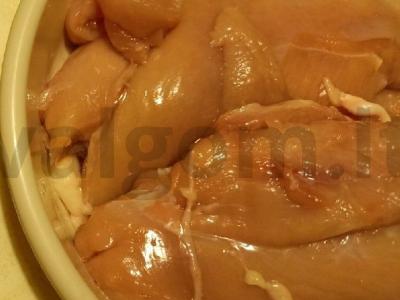 Vištienos krūtinėlės šašlykas Žingsnis 1