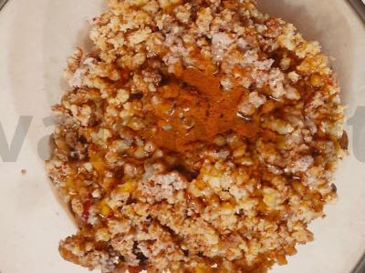 Naudingas riešutų ir džiovintų vaisių mišinys Žingsnis 2