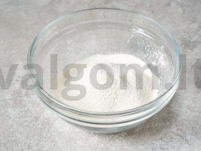 Purios „Margherita“ ant mielinės tešlos Žingsnis 3