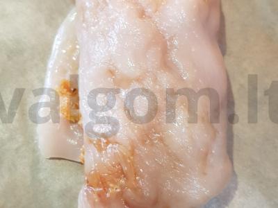 Vištienos ritinėliai su džiovintomis abrikosais Žingsnis 3