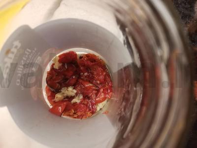 Džiovinti pomidorai su česnaku Žingsnis 5