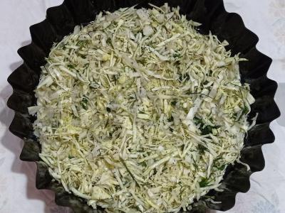 Skani kopūstų pyragas su kefyru Žingsnis 2