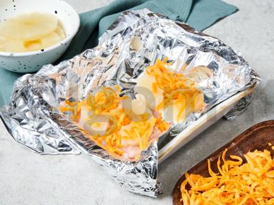 Marinuota kalakutienos filė ananasų sultyse Žingsnis 3