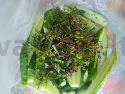 Marinuoti agurkai su prieskoniais Žingsnis 4