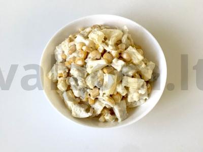 Salotas „Mėgstamiausias“ su vištienos krūtinėle ir ananasais pagrindine nuotrauka