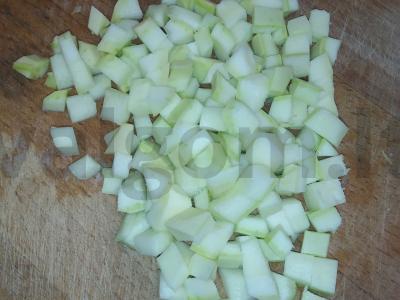 „Valtelės“ iš cukinijų su faršu orkaitėje Žingsnis 2