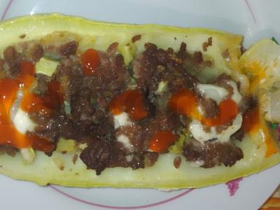 „Valtelės“ iš cukinijų su faršu orkaitėje pagrindine nuotrauka