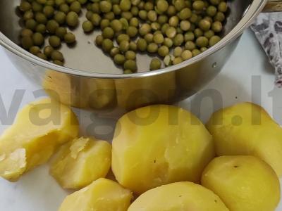 Vinegretas su garstyčių aliejumi Žingsnis 2