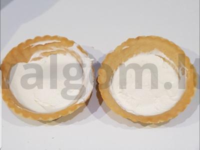 Tartaletės su varškės sūriu ir upėtakiu Žingsnis 1