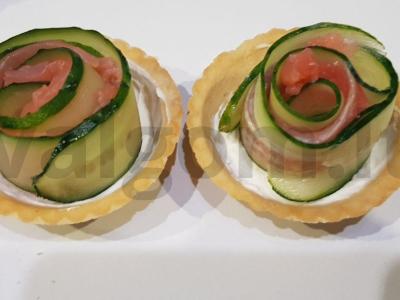 Tartaletės su varškės sūriu ir upėtakiu Žingsnis 3