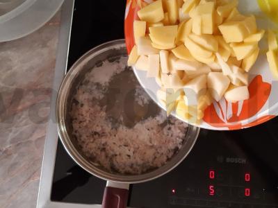 Daržovių sriuba su faršu ir kiaušiniais Žingsnis 3