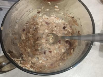 Avižų ir pupelių paplotėlis su pomidorų ir sūrio įdaru Žingsnis 1