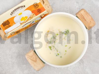 Gruziniškas mačoni sriuba su ryžiais ir žolelėmis Žingsnis 2