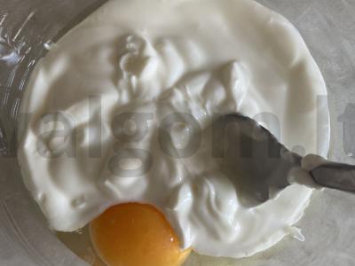 Rizotos miltų keksiukas su kokosų drožlėmis be cukraus Žingsnis 1