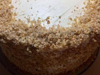 Biskvitinis tortas su citrinos kremu Žingsnis 5